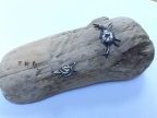 Two Silver Crabs on Thames Driftwood £40